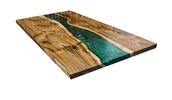 Rectangle Epoxy Resin Coffee Table - Green